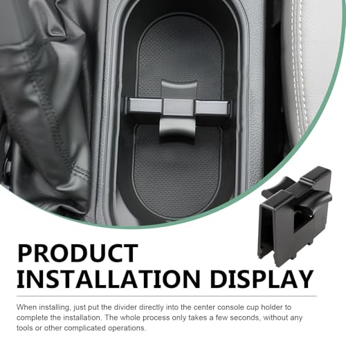 Inserto para portavasos de carro, divisor ABS antipráctico miniatura 5