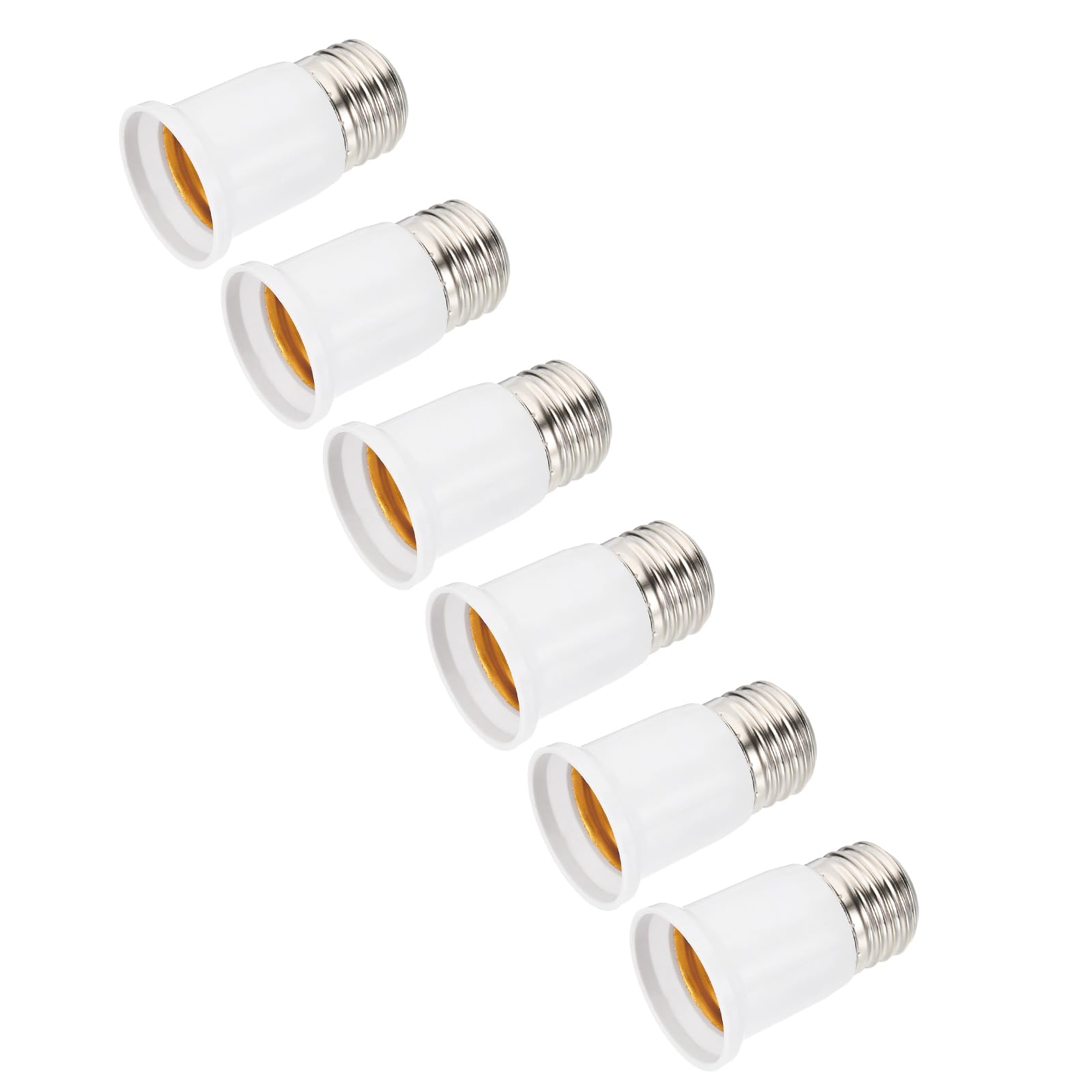 VIAPUICE Light Socket Extender Adapter 2.6" 6 Pcs White