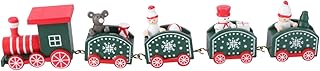 TOYANDONA Trens Para Crianças Trens De Madeira Enfeite De Trem De Natal Decoração De Festa De Natal Enfeite De Brinquedo Presente Trem De Natal Boneco De Neve Trem De Natal Decoração De
