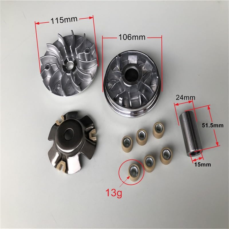Kit de variador CVT para Motocicleta, Scooter, ciclomotor, ATV, polea transmisión Embrague Delantero para GY6 125cc, 150cc, 152QMI, 157QMJ, Agility 125, 150