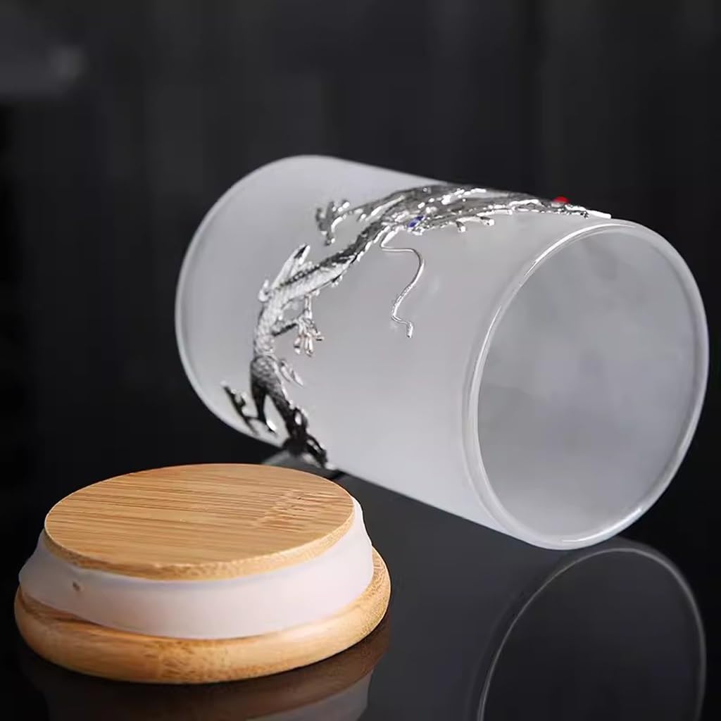 Organizador de Bolsitas de Té Latas de té esmaltadas de estilo chino, pequeñas latas de almacenamiento portátiles for el hogar, juegos de té de Kung Fu retro hechos a mano, almacenes de té de almacena