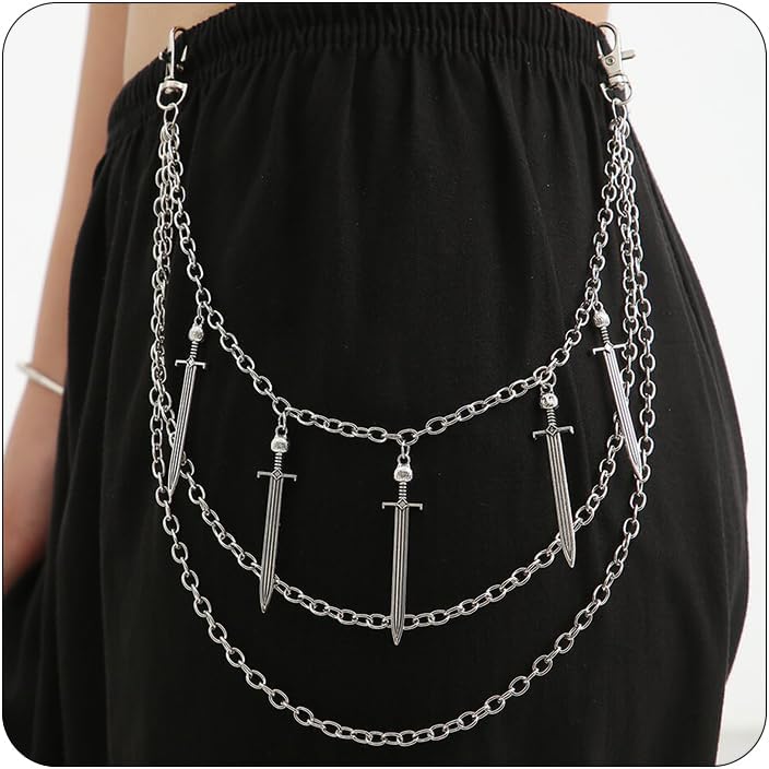 Punk Pants Chain Hip Hop Cross Jean Chain for Pants Jamaica Ubuy