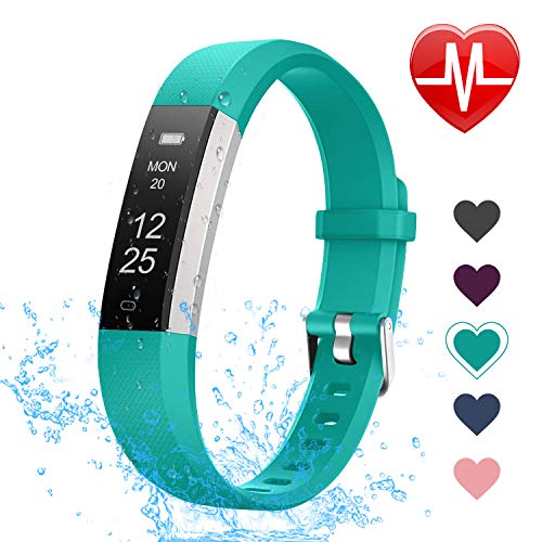 LETSCOM Fitness Tracker HR, Heart Rate Monitor Watch with Sleep Monitor Step Counter Pedometer, Waterproof Smart Fitness Watch, Activity Tracker for Kids Women and Men