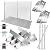 Grill Parts Kit for Weber Genesis 300 330 Series Genesis E330 E310 S310 S330 EP330 S320 E320 EP-310 EP-320 Grill Parts, Stainless Steel Genesis Grates Flavorizer Bars Grill Parts Kit, 4Pcs Burner Tube