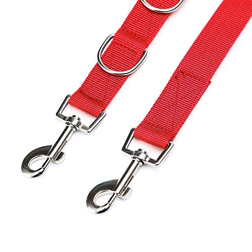 mewmewcat Ajustável Dog Grooming Belly Strap D-anéis Bathing Band Tamanho Livre Traction Belt (Red)