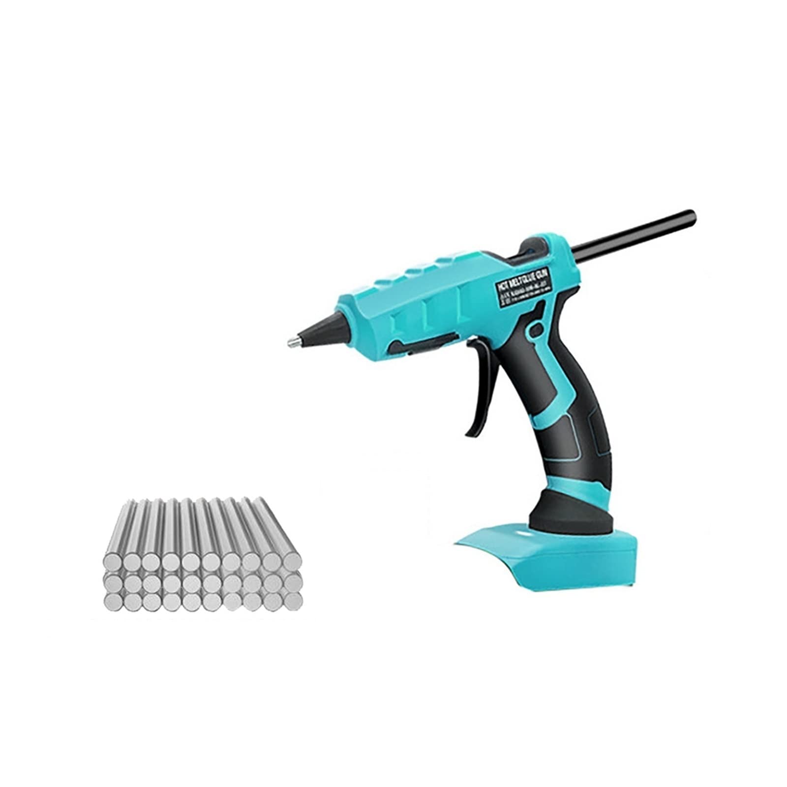 Bezprzewodowy Elektryczny Pistolet Do Klejenia Na Gorąco Z 30 Sztuk 7mm Klej W Sztyfcie Zestaw DIY Spawanie Hot Wiatrówka Baterii Szybkie Niezawodne Klejenie(C1)