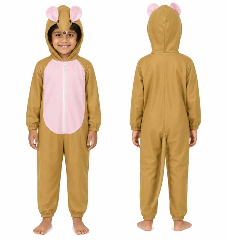 Image of Animal Costume for Kids | Plush Fancy Dress Costume for Boys & Girls |School Fancy Dress, Annual Day, Jungle Theme, Role Play, Halloween & Birthday Party