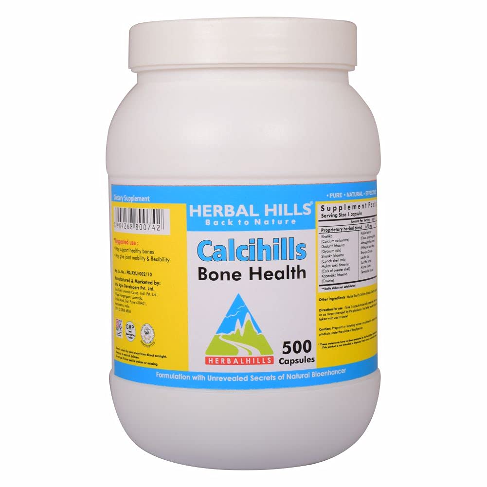 Herbal Hills Calcihills Bone Health (500 Capsule (Pack of 4)) (B07B2X21WX) Amazon Price History, Amazon Price Tracker