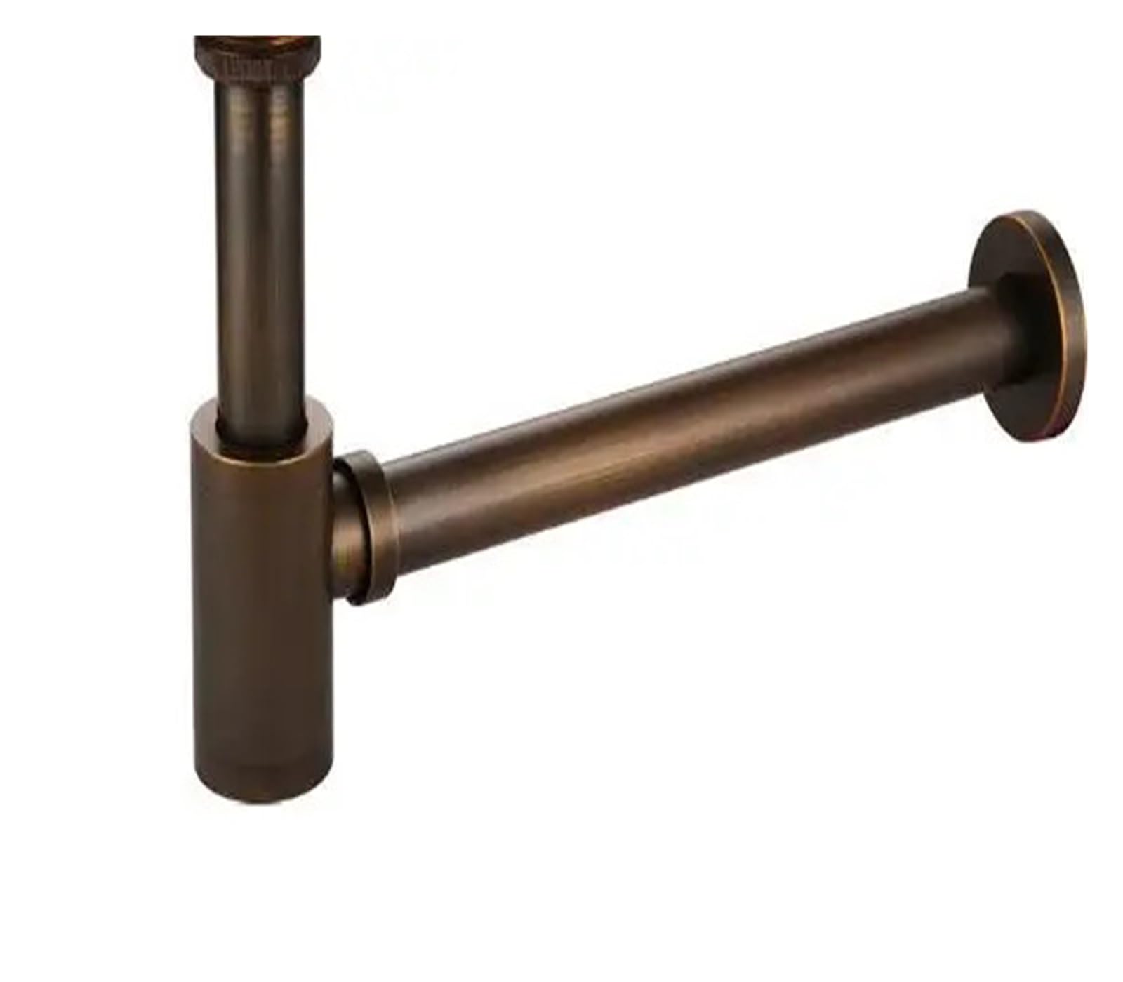 P Type Trap Brushed Drains Set Brass Siphon P-Trap Deodorization Bathroom Vanity Basin Pipe Waste with Pop Up Drainer for Home(Antique)