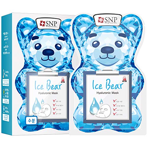 Snp - ice bear hyaluronic korean face sheet mask - maximium hydra…