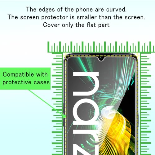 Tzstz 3 pezz per Realme Narzo 50 5G vetro