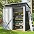 AirWire 4.5x2.5 FT Metal Outdoor Storage Shed, Garden Shed with Updated Frame Structure, Small Tool Sheds for Backyard Garden Patio Lawn, Grey