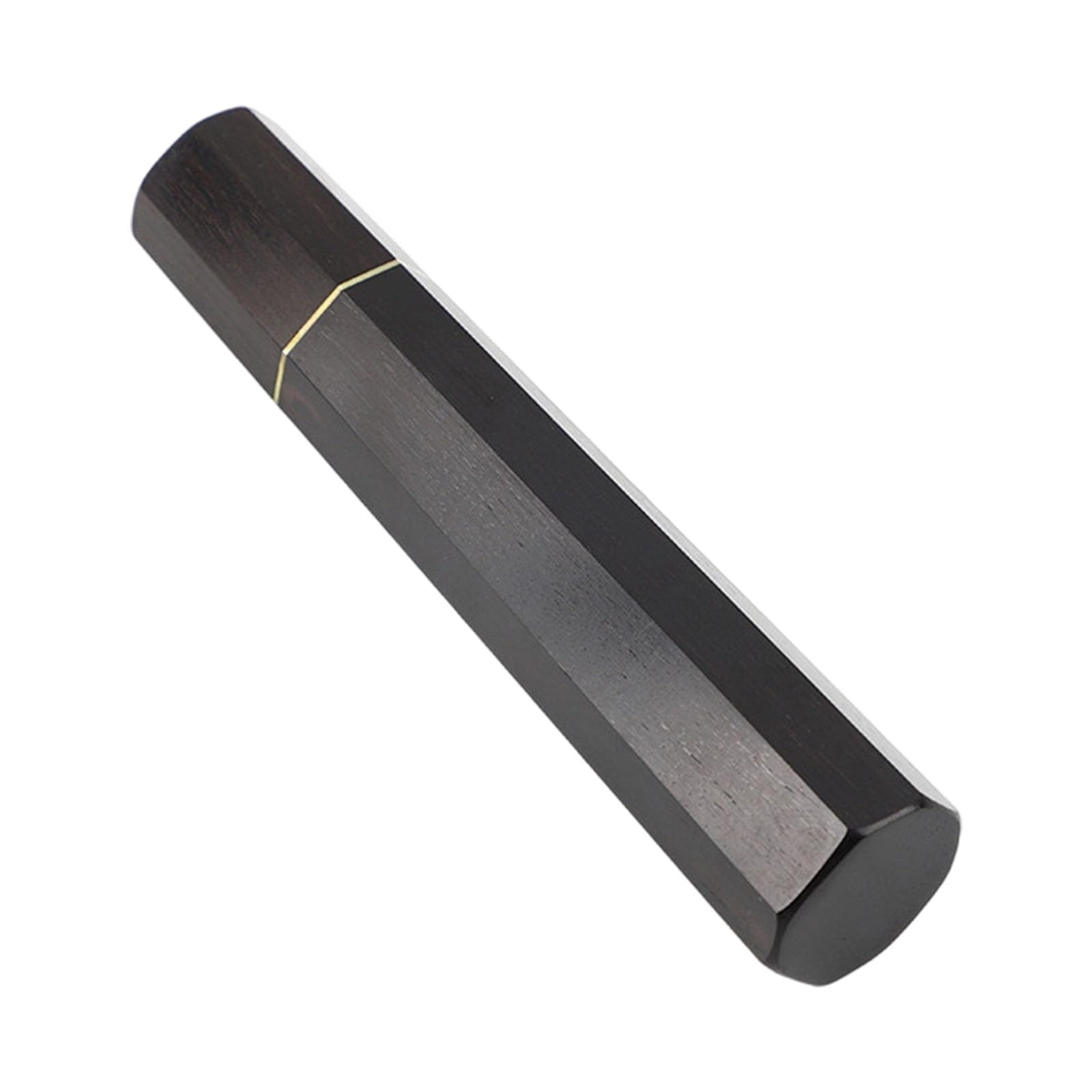 Cazstyk Black Octagonal Shaped Handcrafted Sandal Wood Handle Featuring Copper Accent For Enhancing Grip Diyer Projects Decorative Functional Wood Handle