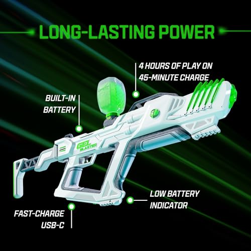 Image of Gel Blaster Surge XL - Adjustable Blast Speed with Semi or Automatic Modes, Adjustable Up to 250 FPS with Over 170+ Foot Range, 10,000+ Eco-Friendly Ammo Gellets & More - Mess Free Fun Ages 14+ (1pk)
