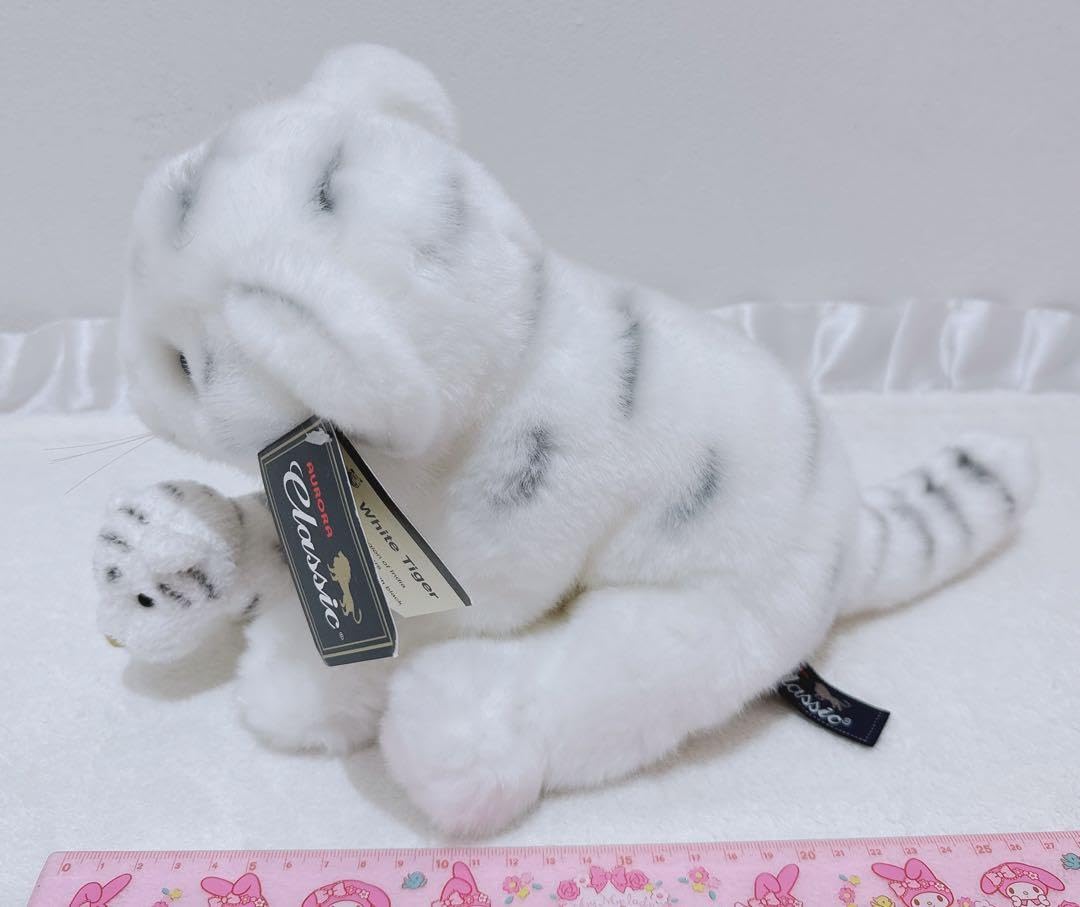 Amazon.co.jp: AURORA Classic ホワイトタイガー 親子 ぬいぐるみ