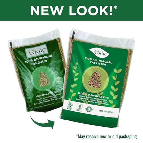 Image of NATURE'S LOGIC Pine Pellet Cat Litter - 100% Natural - Unscented, 12 lb