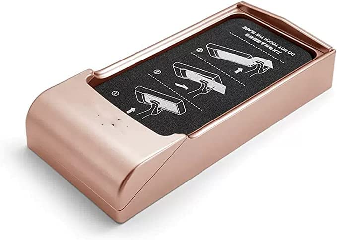 TREEYX Máquina de cubierta de zapatos para el hogar, máquina automática de película de zapatos, máquina de estampado de pies, máquina automática de molde de zapatos (dorado, 600 unidades)