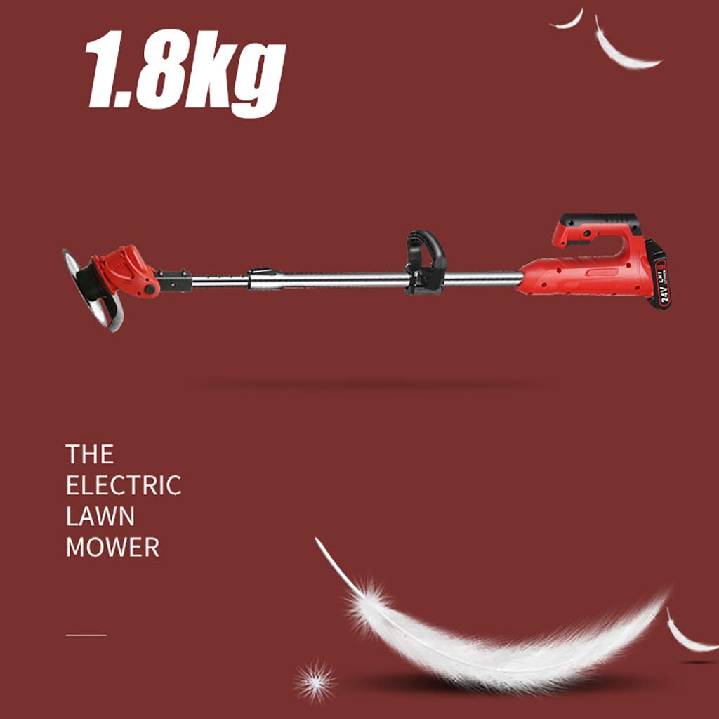 Falciatrice Elettrica per Uso Domestico, Tosaerba Telescopica, Tagliaerba Elettrico da Giardino per Siepi di Rami di Albero Strumento per la Cura del Giardino Fai da Te - Rosso