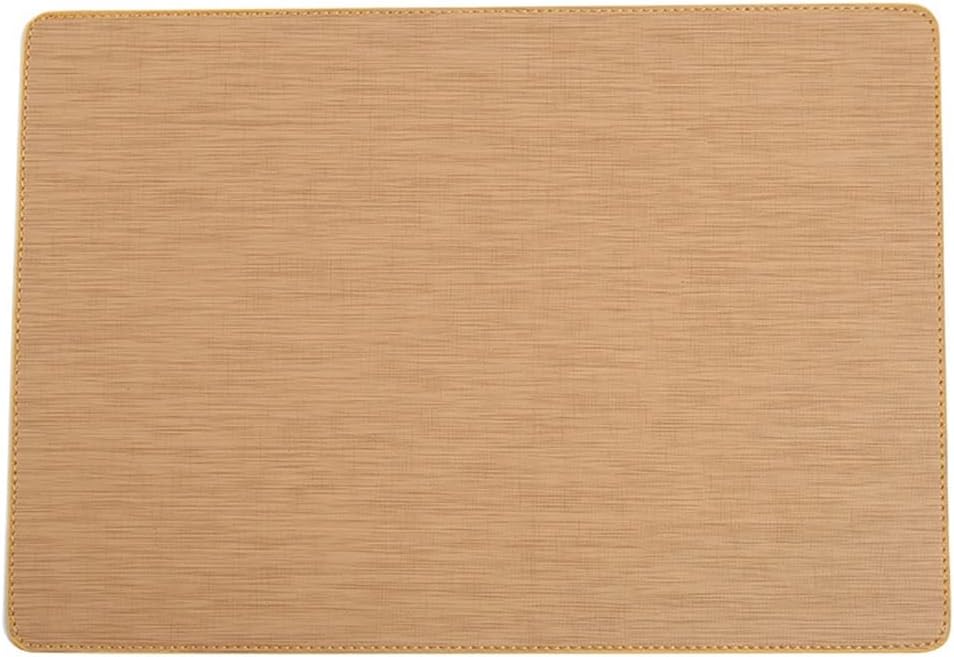 5 Pcs Double Sided Kitchen Placemat Tableware Mat Heat Insulation Leather Available Hot Pad Kitchen Accessories (E) (E)