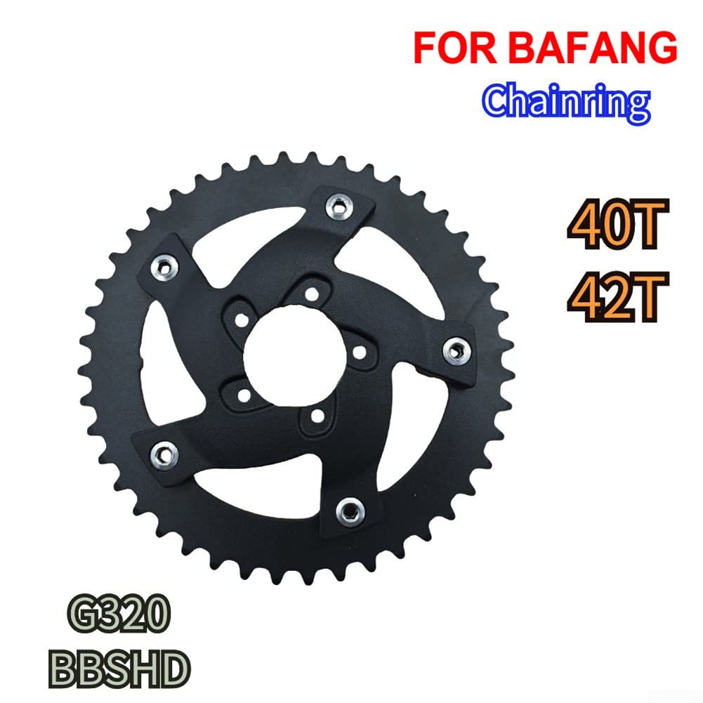 ZYWUOY Anello catena bici, corona Ebike 40T 42T per BAFANG per BBSHD/M625 MidDrive Motor 1000W