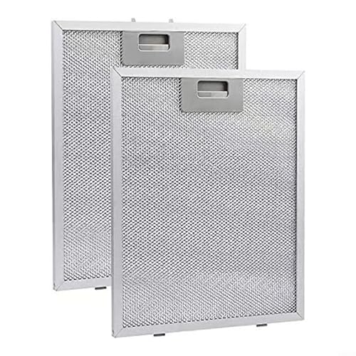 WIIYENA 2 filtros de aluminio para campana extractora, 280 x 350 x 9 mm, rejilla metálica, filtro de grasa, filtro de aire para campana extractora, duradero, 5 capas de filtración de grasa