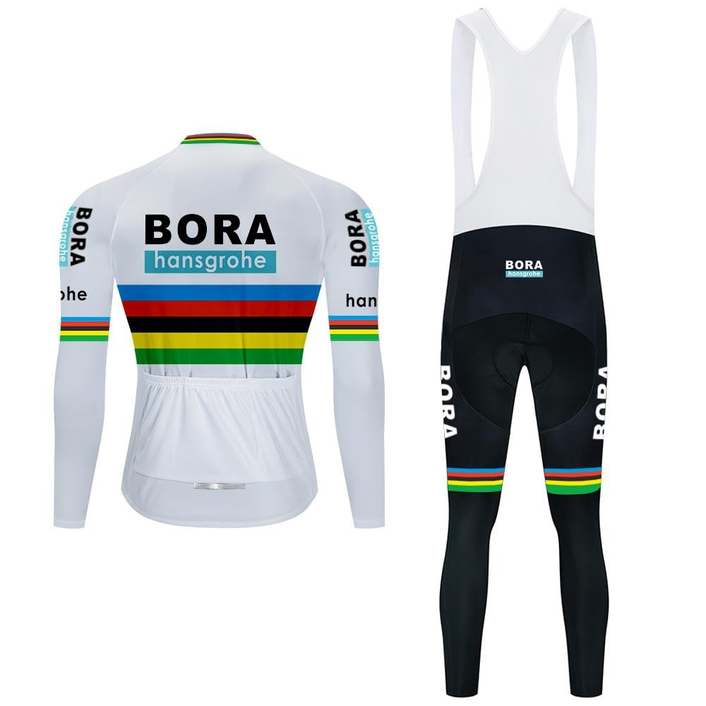Moxilyn Moxilyn Herren-Radtrikot Langarm-Anzug MTB-Fahrrad-Kleidungsset Fahrrad-Shirts + 20D-Gel-Pad für Ourdoor