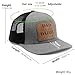 Daddy to Be Dad in The Street Daddy in The Sheets Hat Daddy Leather Patch Baseball Cap Gifts for Him Father's Day Birthday (US, Alpha, One Size, Gray Black)