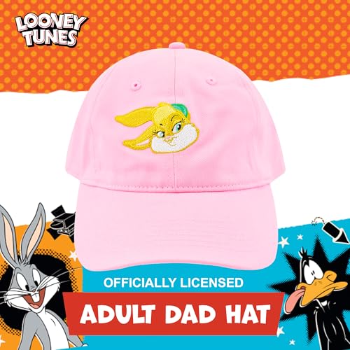 Image of Concept One Unisex Adult Looney Tunes Baseball Cap, Adult Adjustable Cotton Dad Hat with Curved Brim for Men and Women