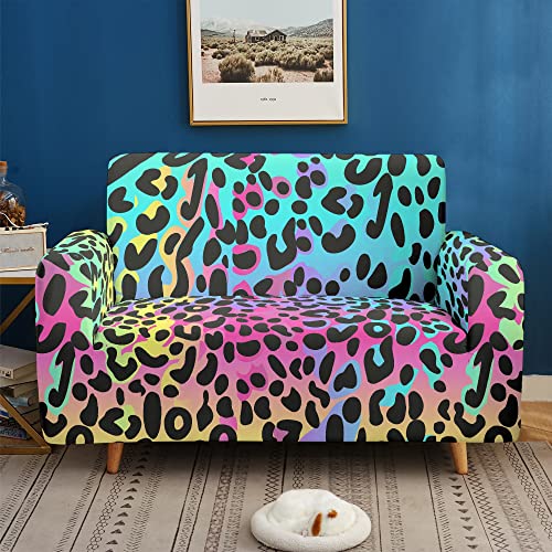 Xynhml Leopard Print Couch Cover For 3 Seat Sofa Armchair Slipcover Loveseat Cover Chair Cover With Elastic Bottom And Anti-Skid Foam For Living Room Home Decoration #TOP2