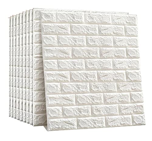 GLUN® 3D White Brick Wallpaper Self Adhesive for Wall PE Foam Wall Stickers DIY Wall Decor (70 x 77cm, Appx. 5.8Sq Feet) Pack of 12 (B0BR43V3VT) Amazon Price History, Amazon Price Tracker