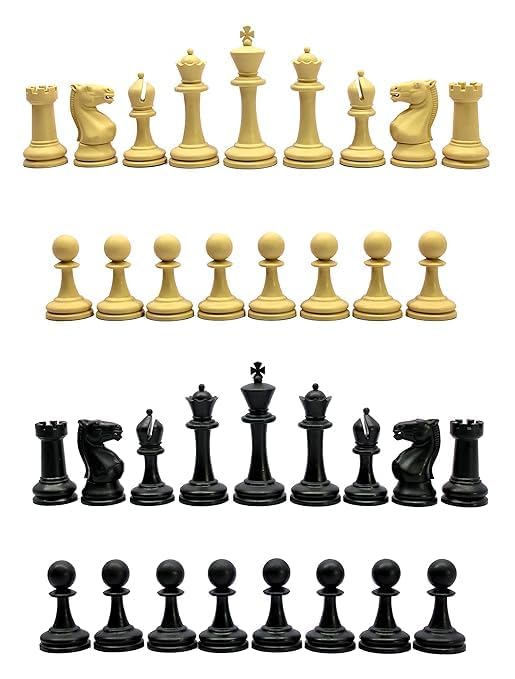 Chess Solid Plastic Pieces | Indoor Games | Chess Pieces (Pack of 1) (Practice Chessmen) (B0D1G1GB2Q) Amazon Price History, Amazon Price Tracker