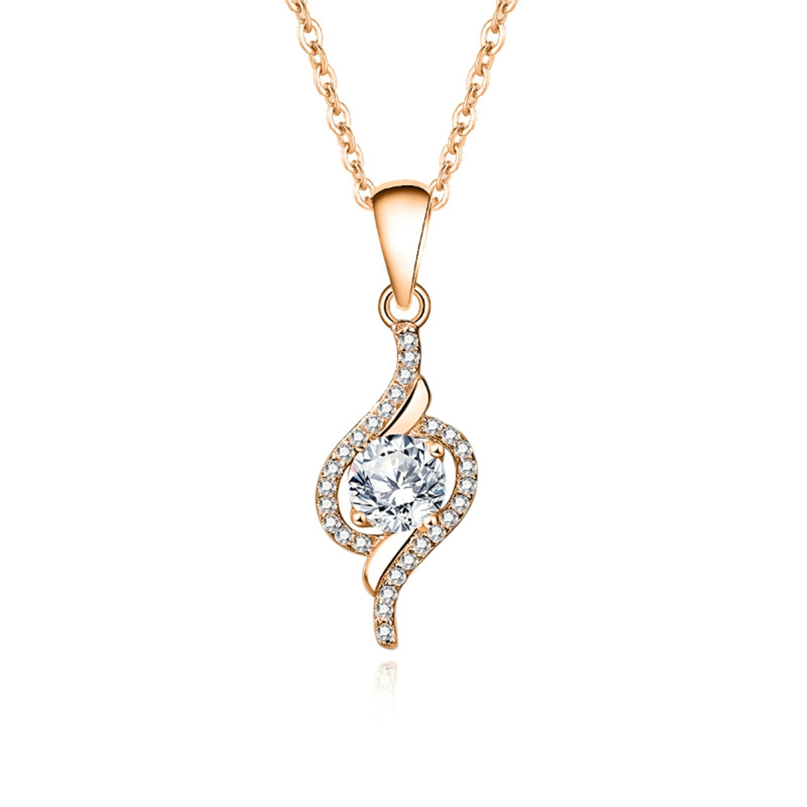 Łańcuszek z białego złota 750 585 375 45 cm z wisiorkiem, nuta muzyczna 6 mm moissanit 0,8 ct i wisiorek diamentowy łańcuszek damski ślub