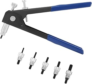 Youyijia 86PCS Rivet Nut Tool M3-M8 Riveter Rivet Gun Kit Threaded Rivet Nut Kit Set Heavy Duty Complete Pop Rivet Set with Organiser for Car Trailers Furniture Repair