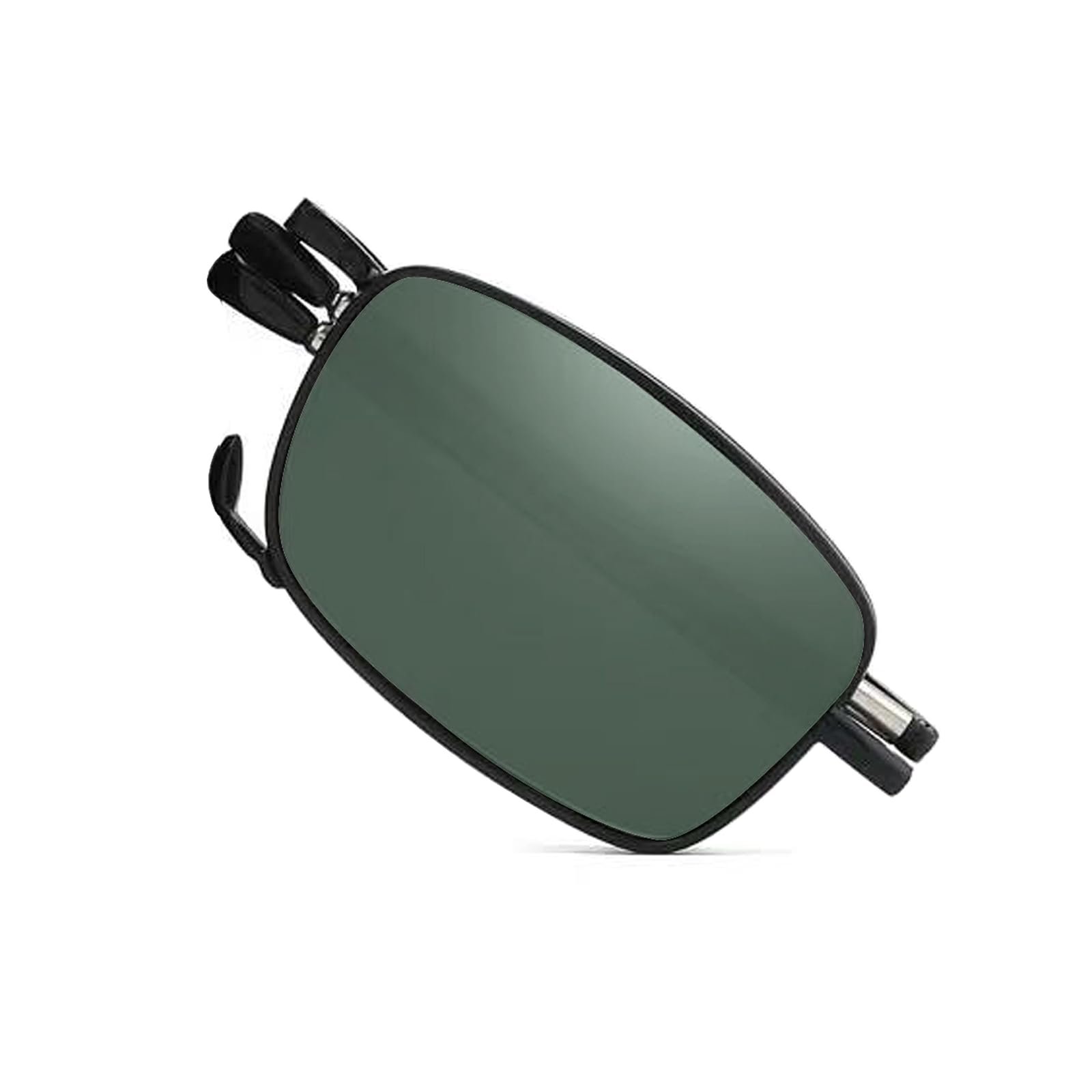 Riwissipa Folding Sunglasses, Foldable polarized Spring Hinge Sunglasses for Unisex Eyeglasses Frame with Portable Case