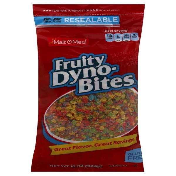 MaltOMeal® Fruity DynoBites® Cereal 13 oz. ZIPPAK