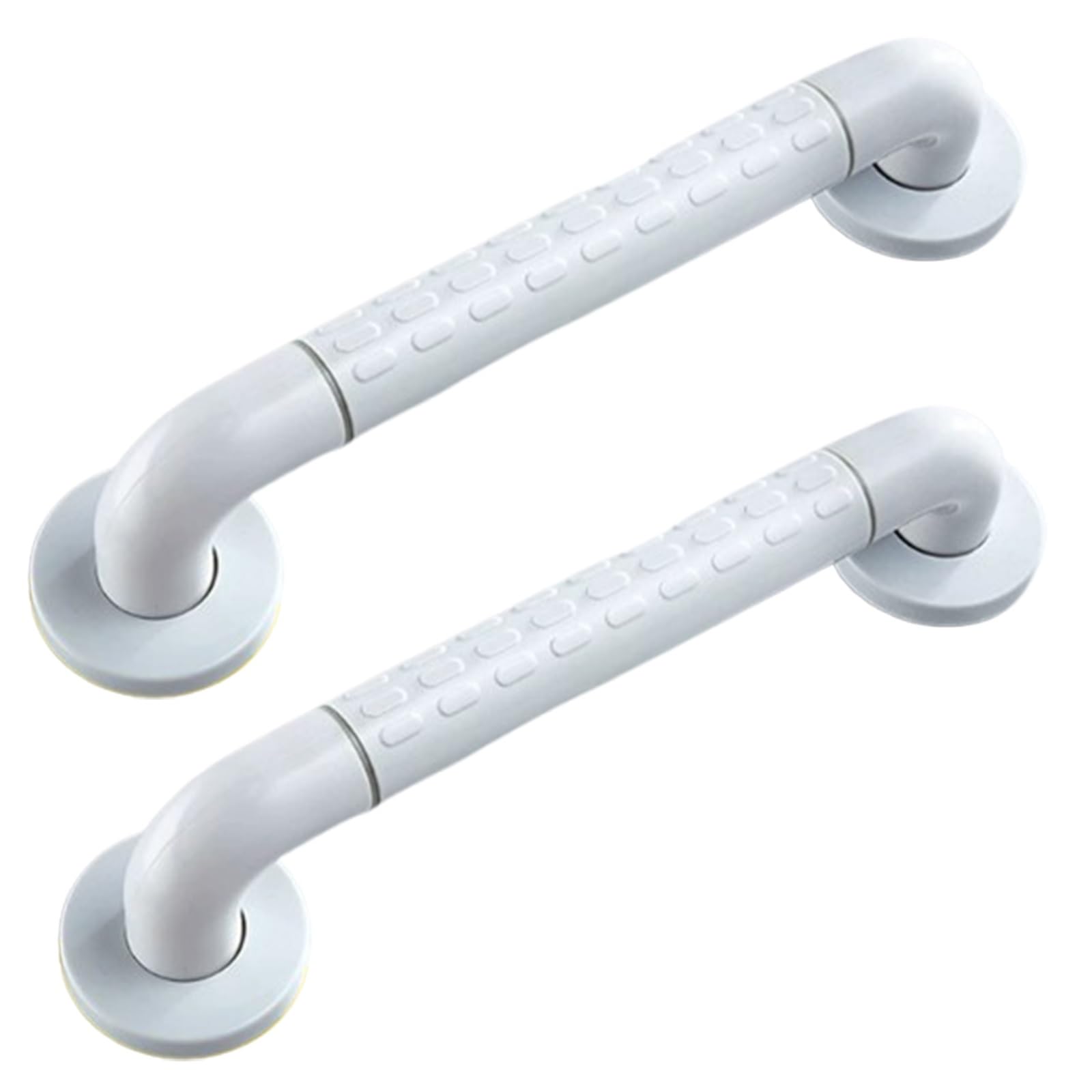 Shower Grab Bar, 440LBS Heavy Duty SUS304 Stainless Steel Concealed Mount Wall Handrail for Toilet Shower Elderly Fall Prevention(White,48cm)