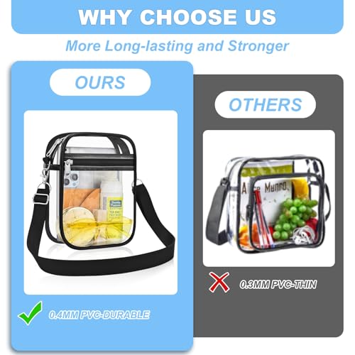 Clear Bag for Stadium Events - Small Purse, Mini Sport Fan Handbag for Concert, Work, Travel3