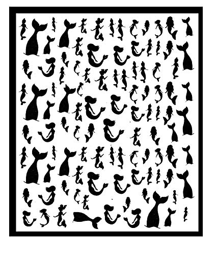 Mermaid Collection (MERMAID peel off Nail Stickers choose your colour)