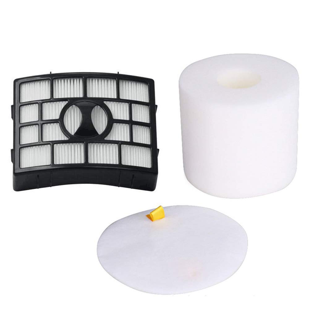 Eztronics CorpHepa Foam & Felt Filter for Shark Rotator Powered Lift-Away NV650 True Pet NV650W NV652 NV750W Lift-Away Deluxe NV751 NV651 Part #: XFF650 & XHF650 1 sets (1)