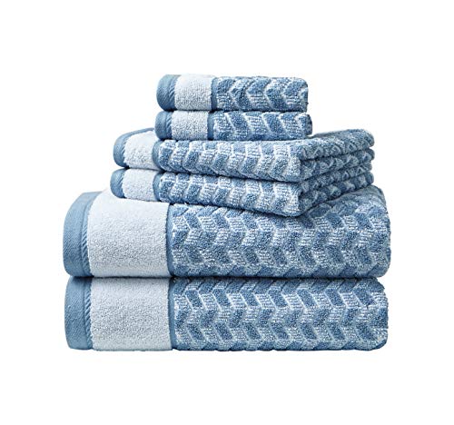 Image of Nautica - Cotton Hand, Fingertip & Bath Towel Set, 6 Pack Towels
