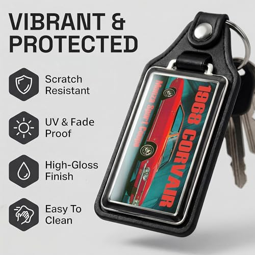 Image of Brotherhood Car Key Chain for Corvair - Classic Models Keychain for Men and Women Gift Key Ring