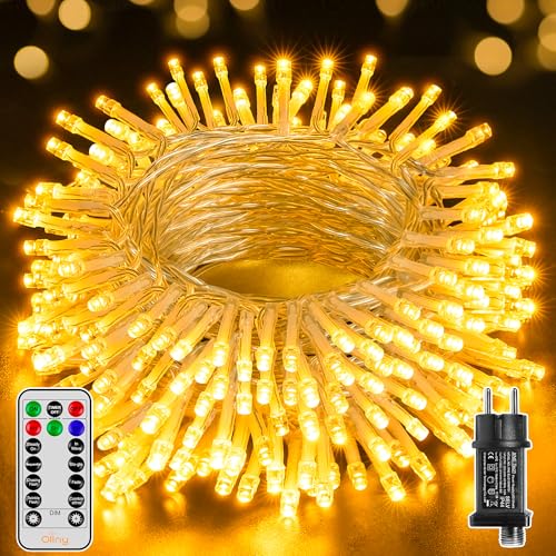 Ollny Guirlande lumineuse LED 10 m 100 LED, guirlande lumineuse d...