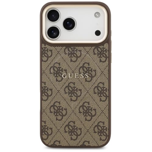 Coque iPhone 17 Pro Max Guess MagSafe en PU marron chic élite - 3