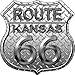 Route 66 Diamond Kansas Metal Novelty Highway Shield HS-472