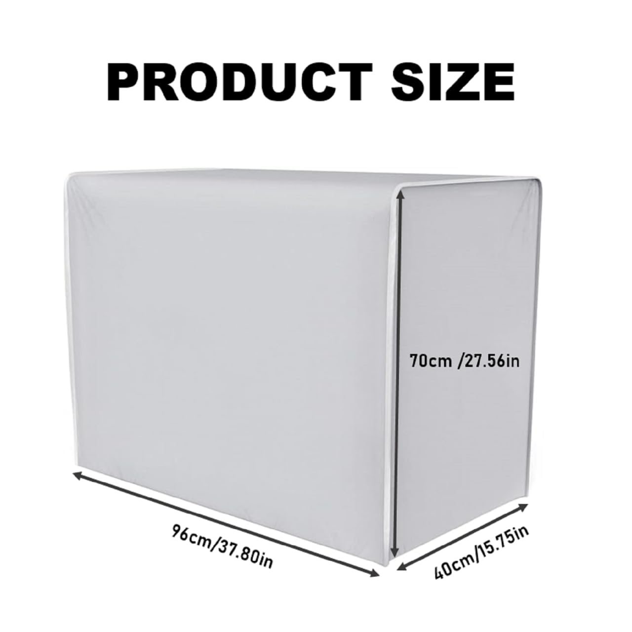 Copri Condizionatore da Esterno, Copertura Condizionatore Esterno Universale, Copertura Condizionatori Pvc, Coperchio Condizionatore Esterno Impermeabile Solare Anti-Polvere Anti-Neve -96 * 40 * 70cm