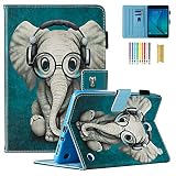 SM-T350 Case with Stylus Pen, Tab A 8.0" Case 2015 Model, Dteck Protective PU Leather Smart Case Pre