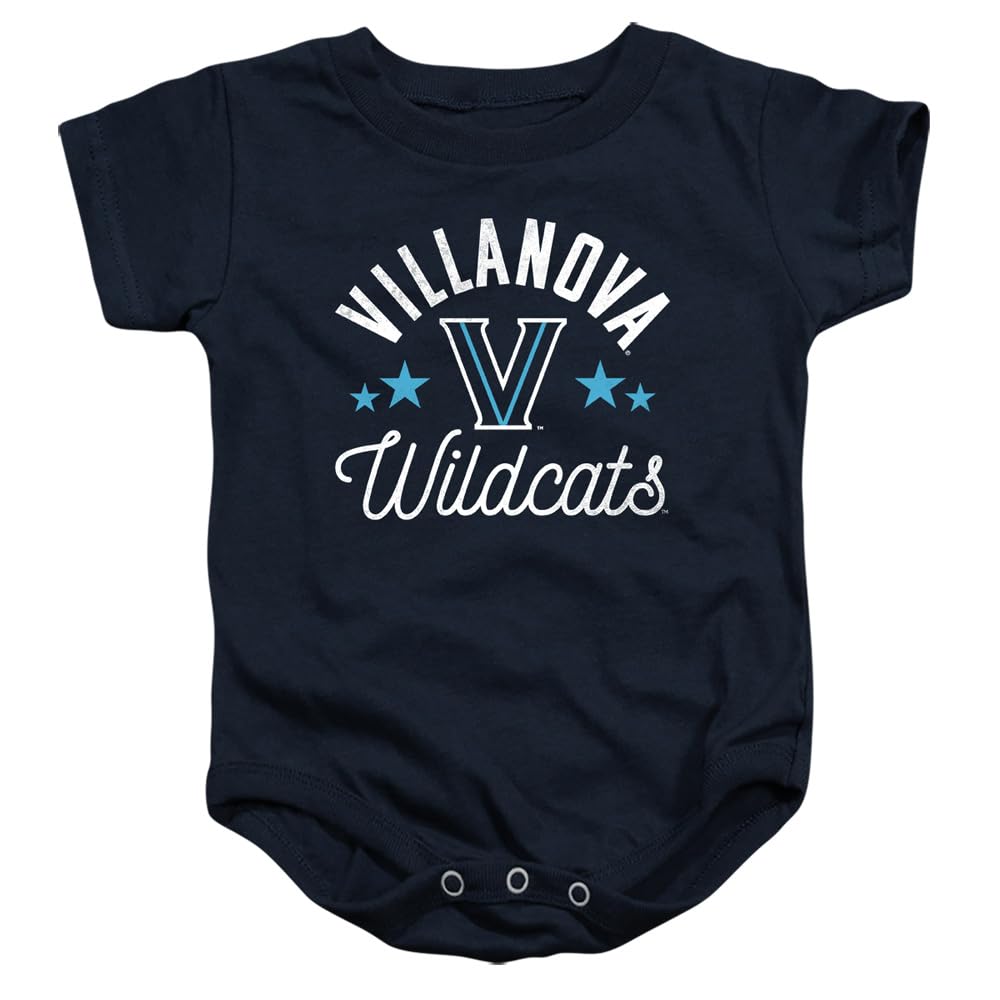 Villanova University Official Wildcats Unisex Infant Snap Suit for Baby,Navy, 6 Months