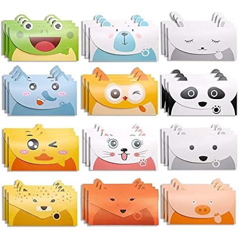 36 PCS Cartoon Animal Thank You Cards Set Cover