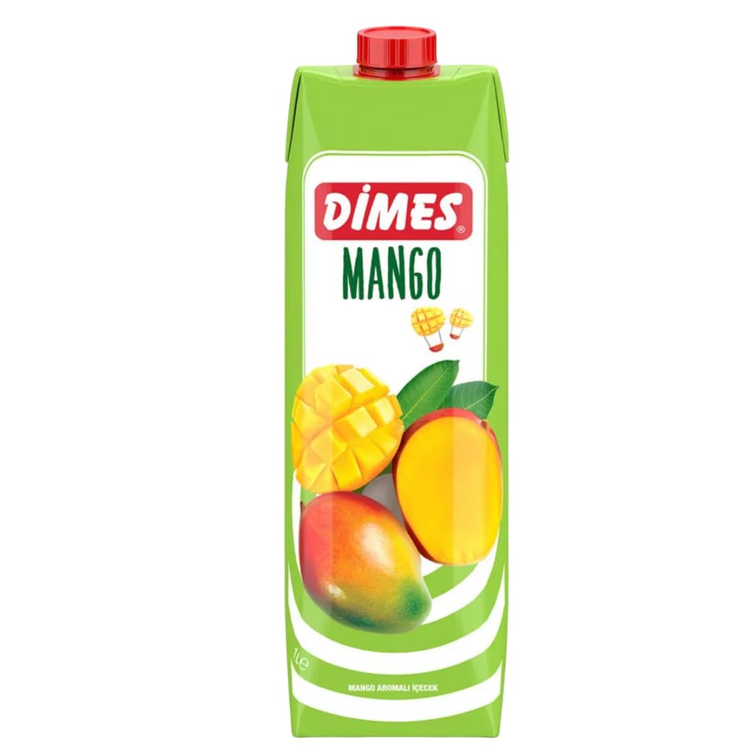 DIMES Mango-Fruchtsaftgetränk – 1 L Flasche | Mindestens 10 % Fruchtanteil, 12 Er
