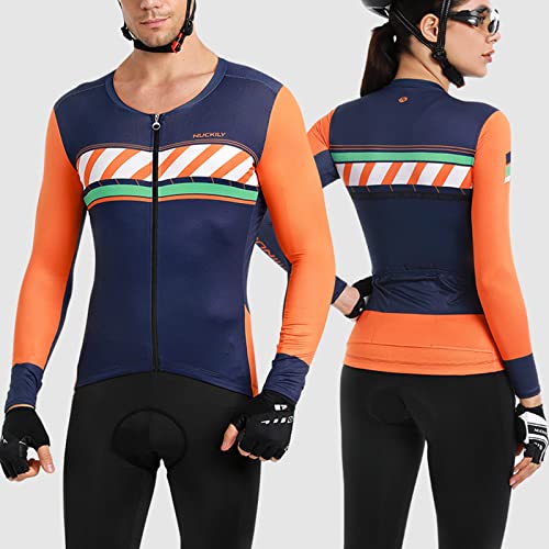 Traje de ciclismo hombre manga larga, transpirable miniatura 2